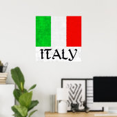 Poster ITALY FLAG (Bureau à domicile)