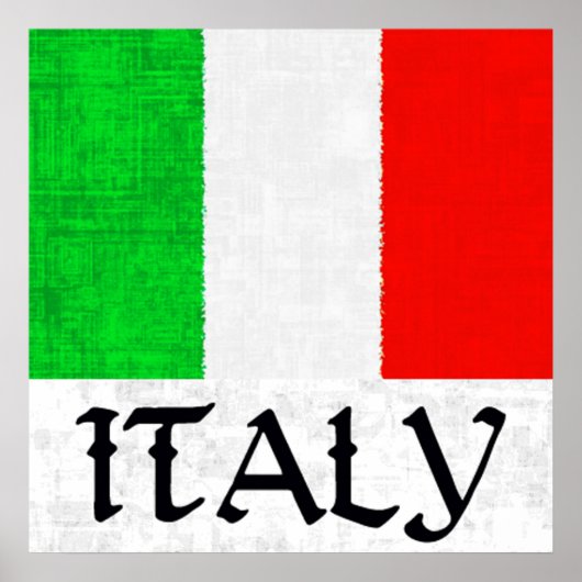 Poster ITALY FLAG (Devant)