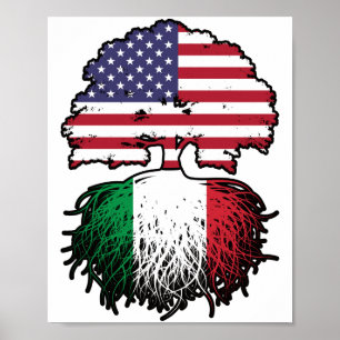 Poster Italy Italian American USA United States America