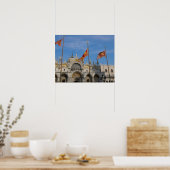Poster Italy, Venice, St. Mark's Basilica in St. Mark's (Cuisine)