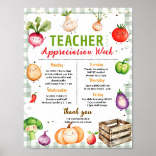 Poster Itinéraire de la semaine d'appréciation des enseig