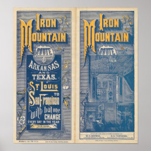 Poster Itinéraire de montagne de fer