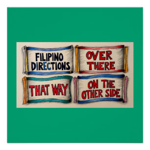 Poster Itinéraire des rues philippines