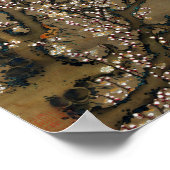 Poster Ito Jakuchu fleurs de prunes blanches et lune (Coin)