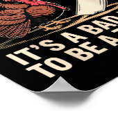 Poster It's A Bad Day To Be A Turkey Funny Turkey Christm (Coin)