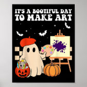 Poster It's A Bootiful Day To Make Art Groovy Art Teacher (Devant)
