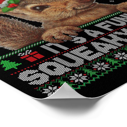 Poster It's A Funny Squeaky Sound Christmas Squirrel Swea (Coin)