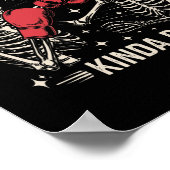 Poster It's A Throat Punch Kinda Day Skeleton Boxing Kick (Coin)