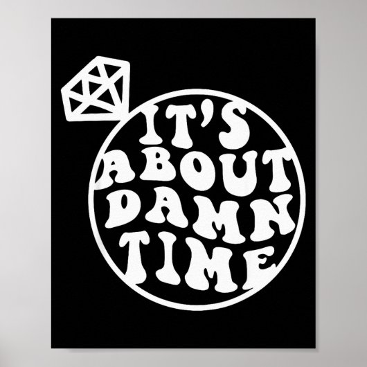 Poster It's About Time, Big Bach Energy, Bachelorette Par (Devant)