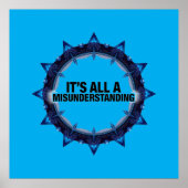 Poster It's All A Misunderstanding (Devant)