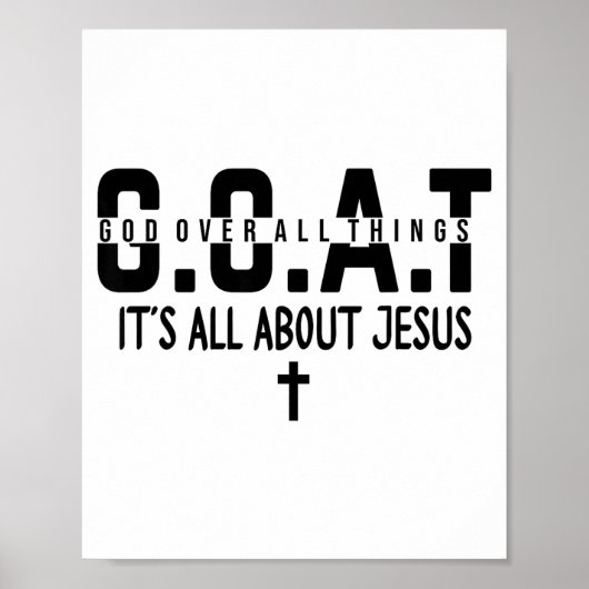 Poster It's All About Jesus Make Heaven Crowded God Over  (Devant)