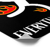 Poster It's Fine Everything Is Fine Funny Stickman On Fir (Coin)