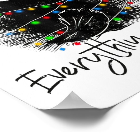 Poster Its Fine I'm Fine Everything Is Fine Christmas Bla (Coin)