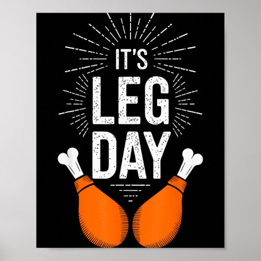 Poster It's Leg Day Shirt Adult Kids Men Women Leg Day Th (Devant)