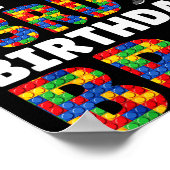 Poster Its My 23rd Birthday Bro Boy Cake Building Blocks (Coin)