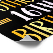 Poster It's My Brother's 16th Birthday Happy 16 Years Old (Coin)