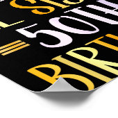 Poster It's My Lil Sis's 50th Birthday Happy 50 Years Old (Coin)