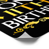 Poster Its My Sons 11th Birthday Happy Birthday 11 Years  (Coin)