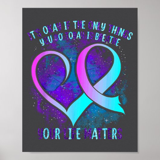 Poster It's Okay If The Only Things You Do Today Is Breat (Devant)