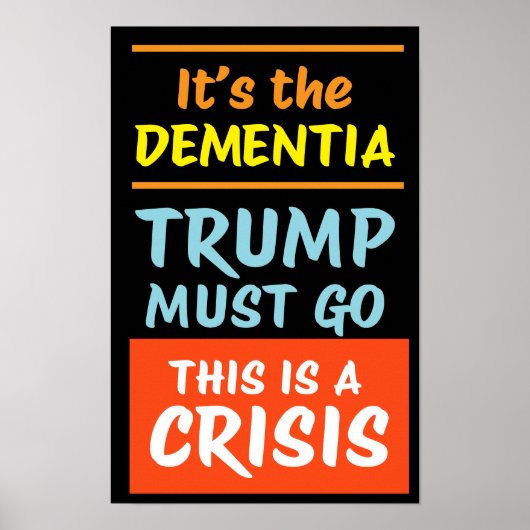 Poster IT'S THE DEMENTIA | BO | Protest (Devant)
