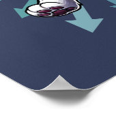 Poster It's Zoomie Time Gray Bicolor Cat (Coin)