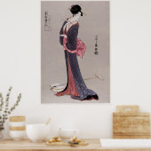 Poster Itsutomi par Eishi Hosoda (1756-1829), (Cuisine)