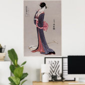 Poster Itsutomi par Eishi Hosoda (1756-1829), (Bureau à domicile)