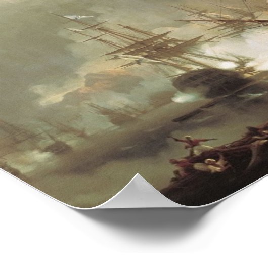 Poster Ivan Aivazovsky - Bataille de Navarino (Coin)
