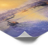 Poster Ivan Aivazovsky - Coucher de soleil de Constantino (Coin)