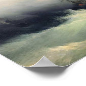 Poster Ivan Aivazovsky - Navires dans une tempête (Coin)