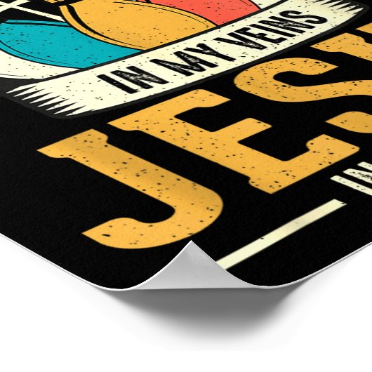 Poster I've Got Bowling In My Veins Jesus In My Heart  (Coin)