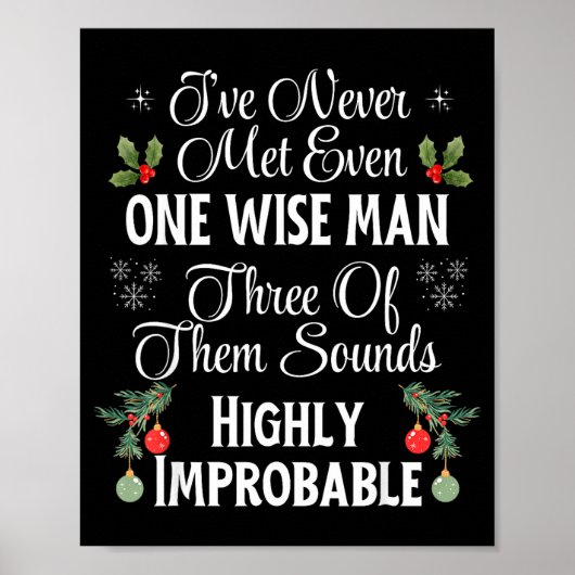 Poster I've Never Met Even One Wise Man Three Sounds Impr (Devant)