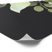 Poster Ivory Bloom | Aquarelle Floral Mariage Bienvenue (Coin)