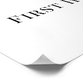 Poster Ivory bow pearls First Holy Communion welcome (Coin)