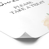 Poster Ivory Peony Neutral Babies Are Sweet Sign (Coin)