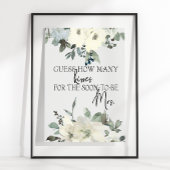 Poster Ivory White Roses Devine Combien De Baisers Jeu
