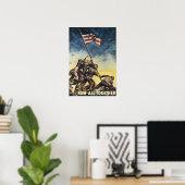 Poster Iwo Jima : Marines (Bureau à domicile)