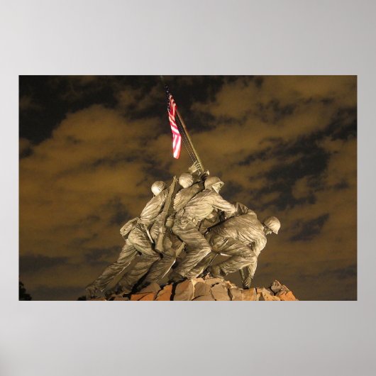 Poster Iwo Jima Memorial Arlington VA (Devant)
