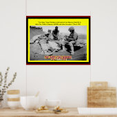 POSTER IWO JIMA NEGRO MARINES 1945 (Cuisine)
