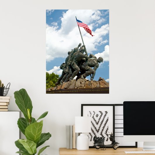 Poster Iwo Jima - Vue latérale ouest (Bureau à domicile)