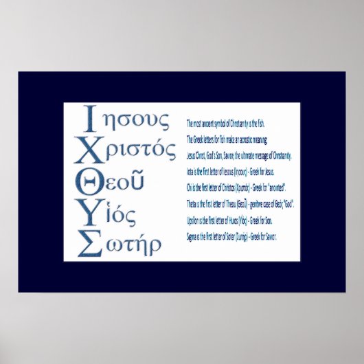 Poster IXOYE Acrostique (bleu) (Devant)