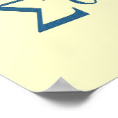 Poster IXOYE Acrostique (bleu) (Coin)