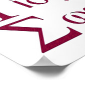 Poster IXOYE Acrostique (rouge) (Coin)