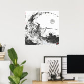 Poster Izanami et Izanagi Black and White Spears (Bureau à domicile)