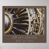 Poster J58 Jet Engine - SR-71 Blackbird, A-12, YF-12 (Devant)