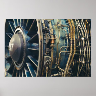 Poster J58 Jet Engine - SR-71 Blackbird, A-12, YF-12