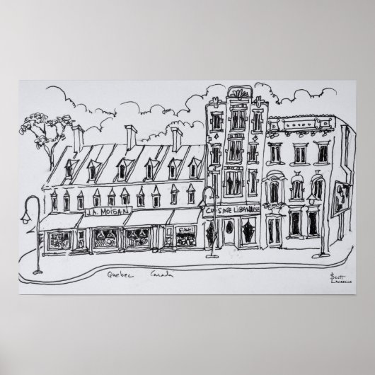 Poster J.A. Moisan Grocery Store | Canada (Devant)