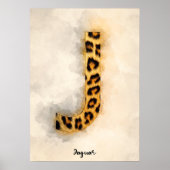 Poster J est pour Jaguar (Devant)