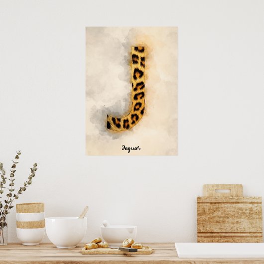 Poster J est pour Jaguar (Cuisine)