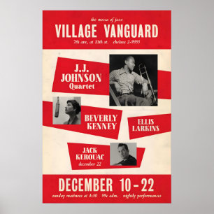 Poster J.J. Johnson - Beverly Kenney - Jack Kerouac jazz